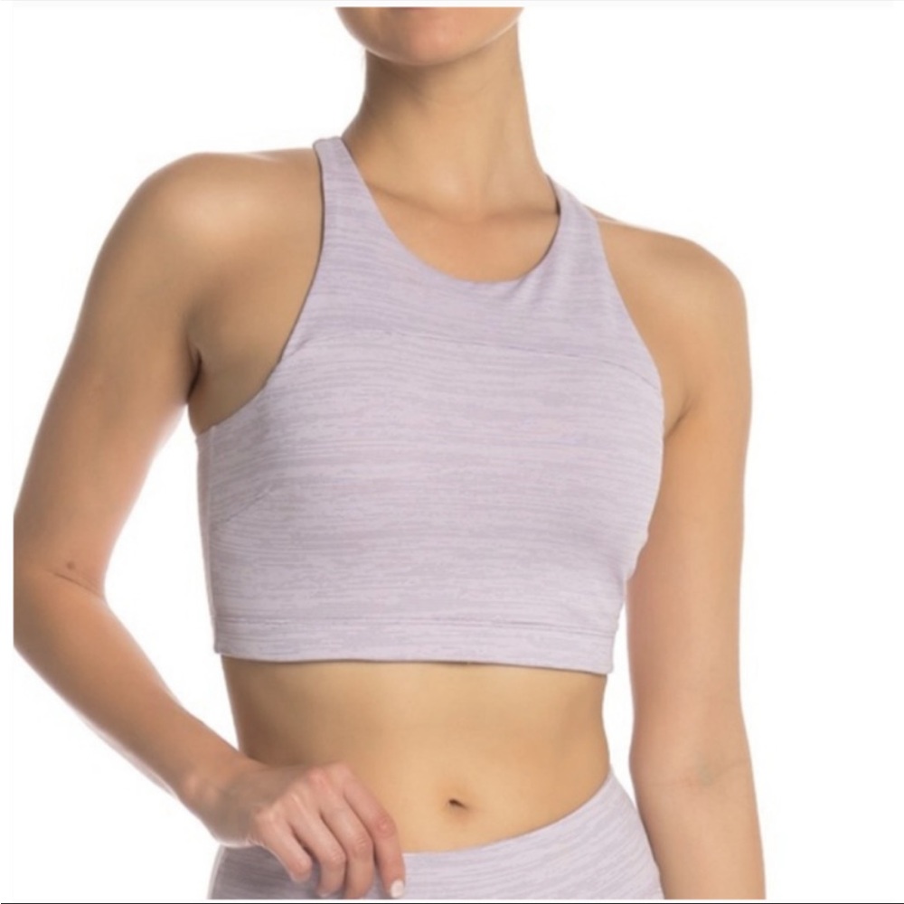 Outdoor Voices TechSweat Crop Top Bra Lavender Sz M